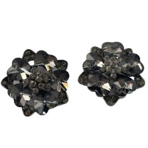 Wholesale 40L Fancy Metal Shank Buttons 2.3g With Faux Crystal Use Plastic Flower Buttons from china suppliers