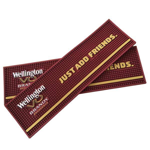 Rubber Bar Spill Mat, Non-Slip No-Spill Drink Beer Bartender Service Mat,
