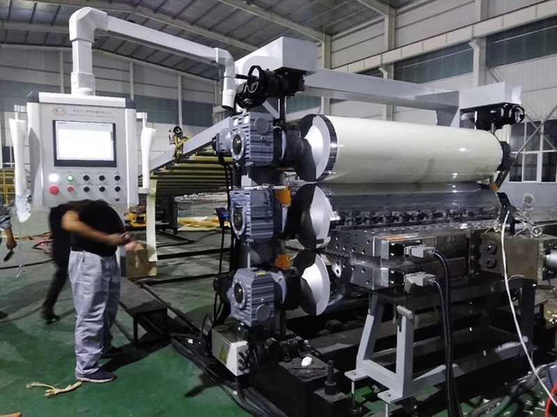 Simple Maintenance PVC Artifical Marble Sheet Extruder Line