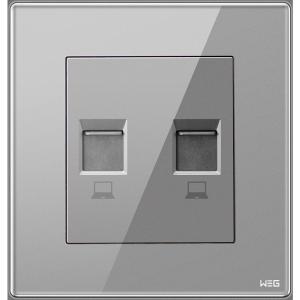 Wholesale Silver Alloy W8DN Gray 2DN Wall Mounted Plug Socket from china suppliers