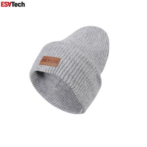 Wholesale Fluorescent Running Hat High Visibility Knit Reflective Patch Beanie from china suppliers