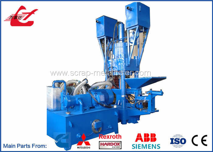 Full Automatic Copper Sawdust Chips Powder Briquetting Press Machine 30kW Motor