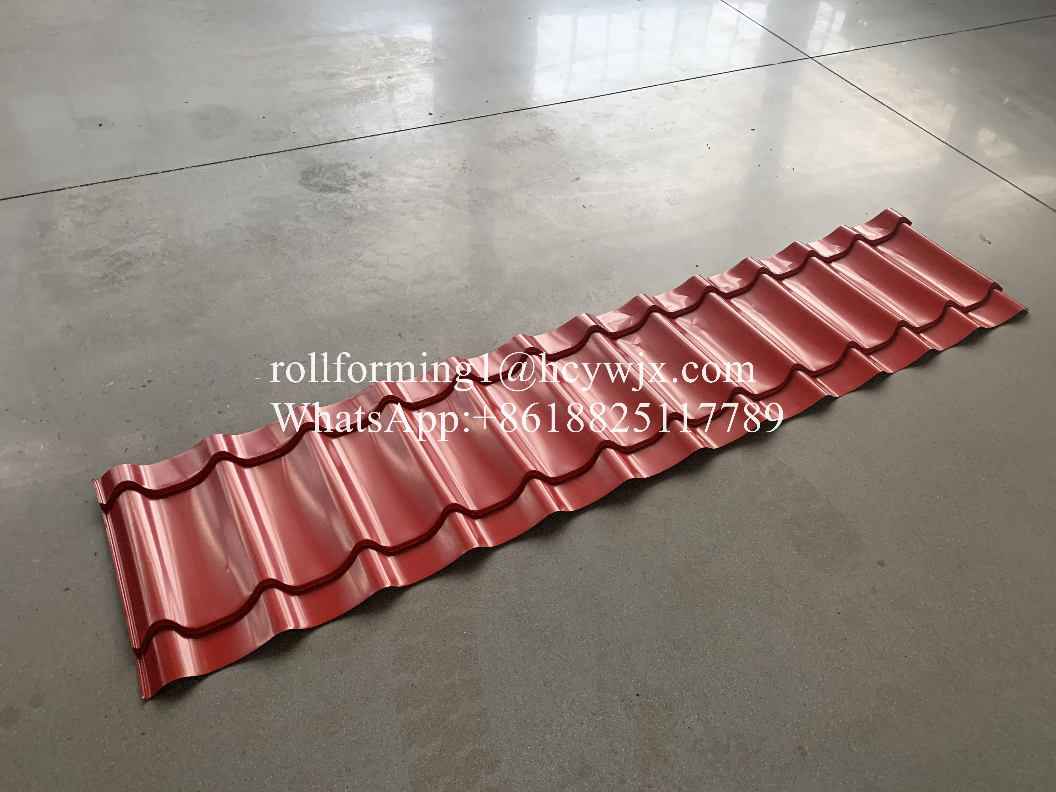 12 Rows Partial Arc Glazed Tile Roll Forming Machine