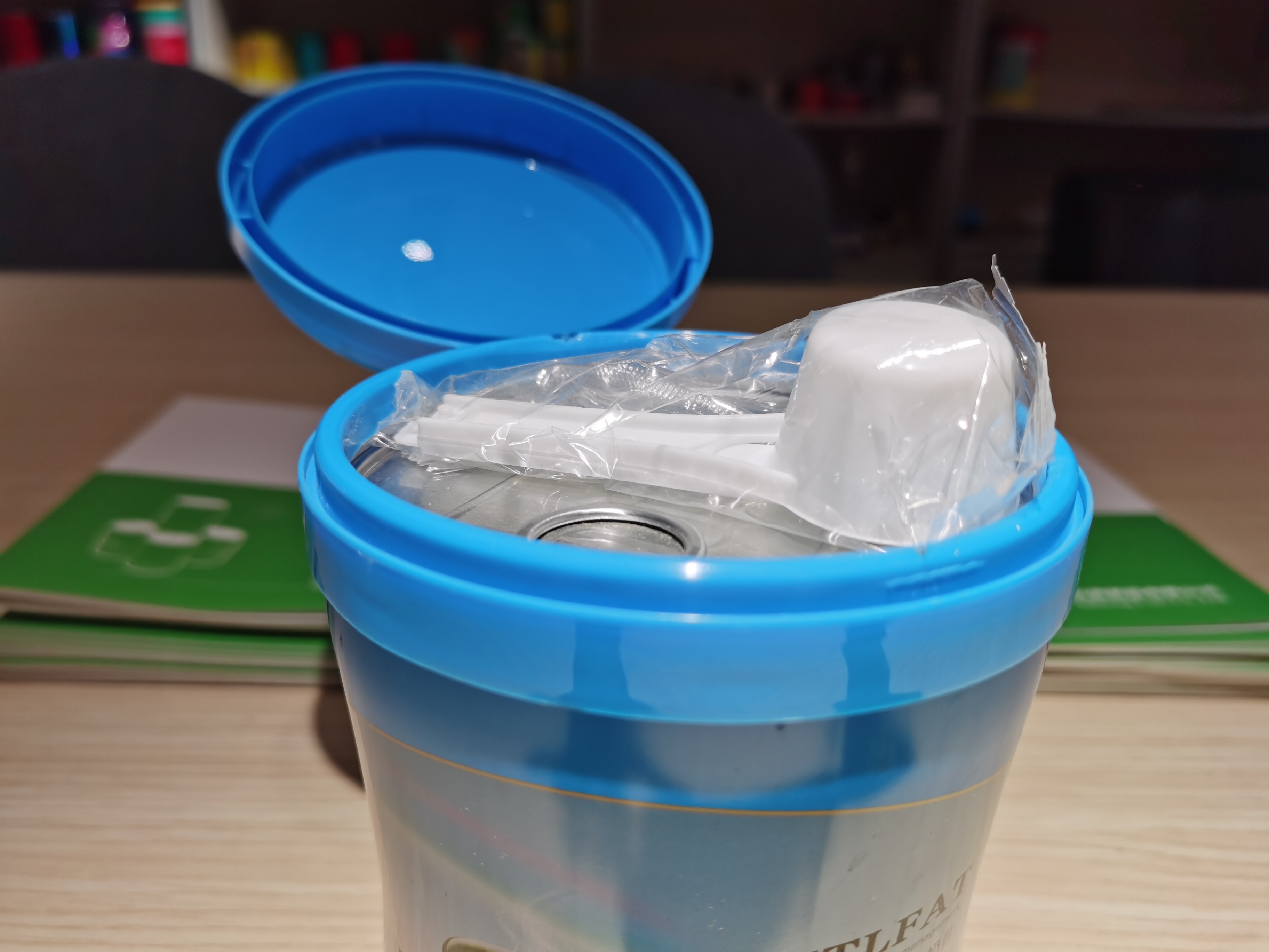 Glossy Lamination SGS CMYK Nutrition Powder Tin Can