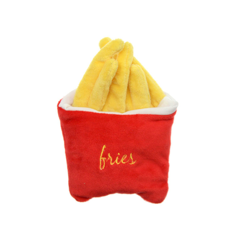 OEM / ODM Interactive Food Shaped Plush Squeaky Dog Toy