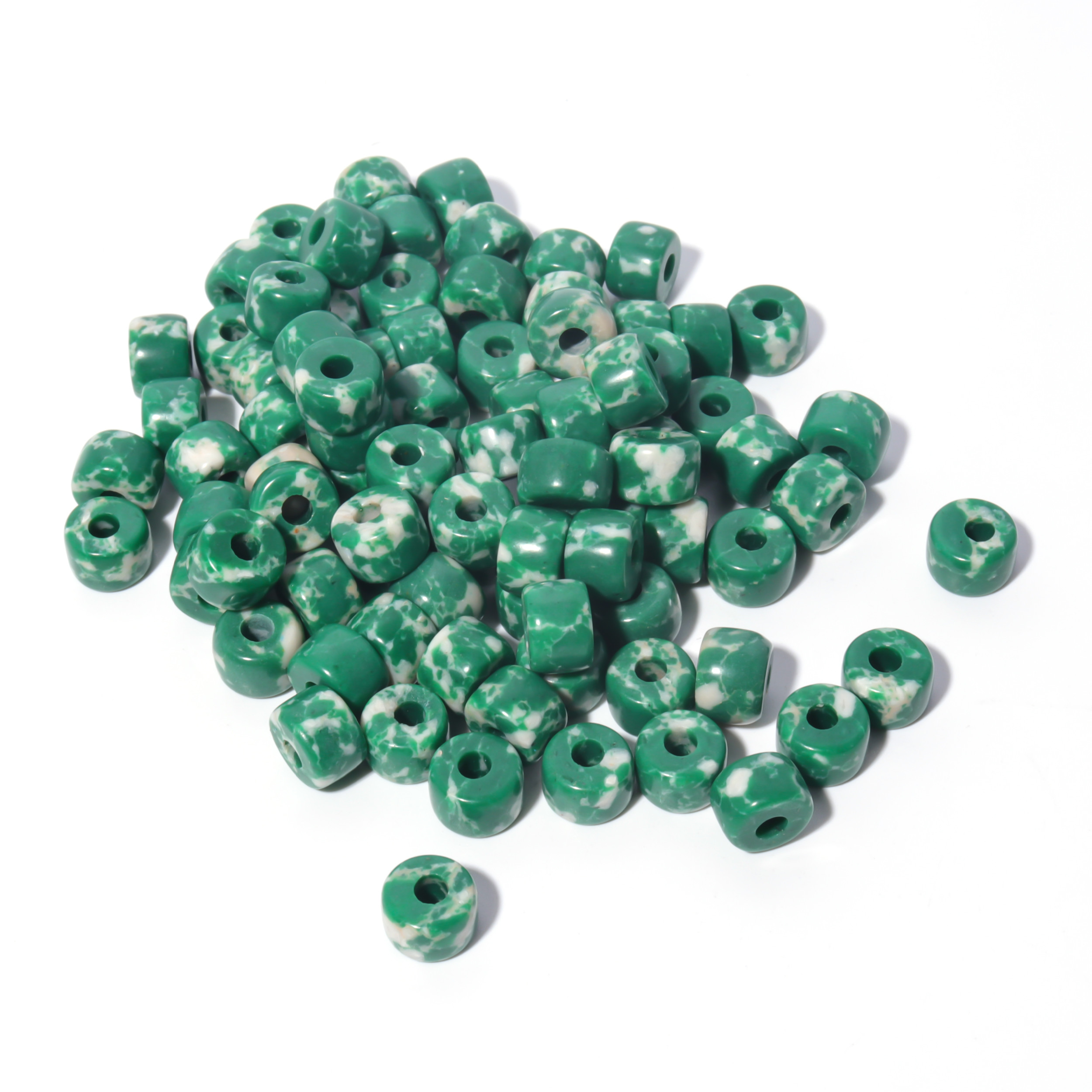 100 Colors Gemstone Forte Beads 6*8mm*2.0 Holes DIY Patterns With Rope