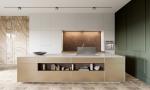 China Manufacturers Wholesale Factory Kitchen Cabinet Furniture Flat Door Type