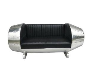 Wholesale Quilt Aviator Engine Aluminum Covered Sofa from china suppliers