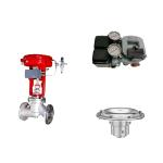 Pneumatic Control Valve With Masoneilan SVI2-21113111 Positioner And Tescom 44