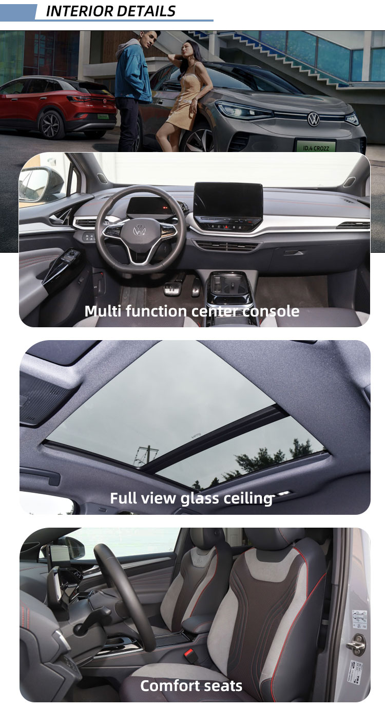 ID4X Crozz SUV EV Cars Pro PURE+ White Color Pure Electric SUV