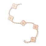 Van Cleef & Arpels Vintage Alhambra bracelet 5 motifs bracelet 18K pink gold