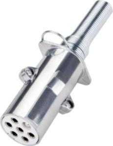 Wholesale 24v S Type 7 Pole European Trailer Plug 7 Pin With Metal Cable Holder from china suppliers
