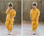 Fashion Boys Streetwear,Teens Good Quality Clothing Set loose Jacket +Trouser,