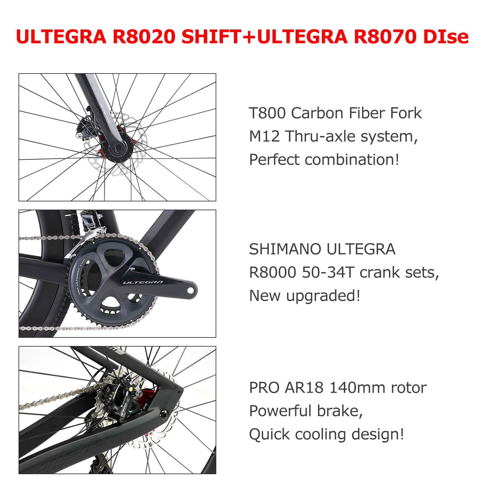 9kg Carbon Gravel Road Bike , Dark Red 54cm Frame Bike 22 Speed