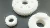 ISO9001 Approval PEEK Gears Automotive Plastic Parts Customized Size