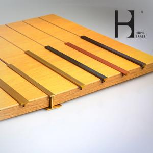 Wholesale Copper Alloy Brass Extrusion T tee Profiles floor anti-slip Customised OEM ODM from china suppliers