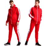 55% Polyester 45% Cotton Fashion Red Custom Outdoor Clothing Casual Long Sleeve