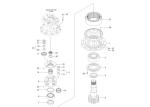 Excavator hydraulic swing motor R140-9 excavator swing 31Q4-11141 gearbox