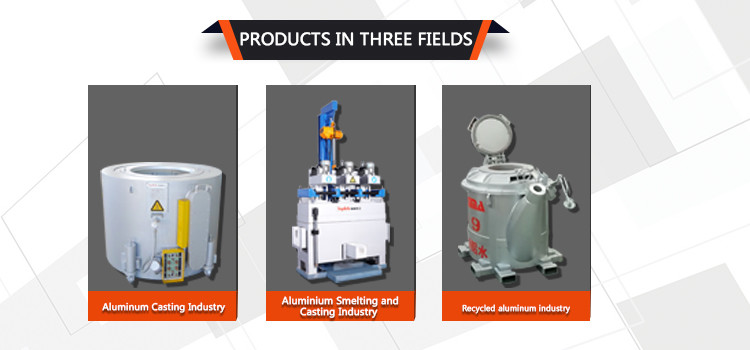 1000kg Capacity Aluminum Holding Furnace For Holding Crucible And Aluminum