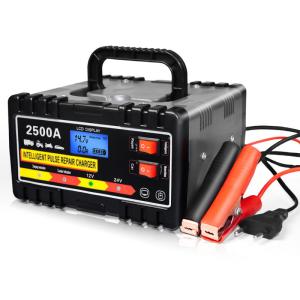 Wholesale 110V 220V 12V 10A 24V 5A Automatic Lead Acid Battery Charger for Auto Motorcycle Repair Intelligent and User-Friendly from china suppliers
