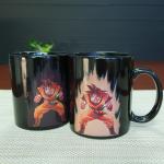 Best Selling Dragon Ball Color Changing Mug Red Goku Magic Mug 300ml / 11OZ