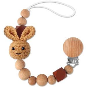 Wholesale Pacifier Clip, Neutral Cute Rabbit Pacifier Leash For Boys Girls Fits For All Pacifiers, Ideal Baby Shower Baby Gift from china suppliers