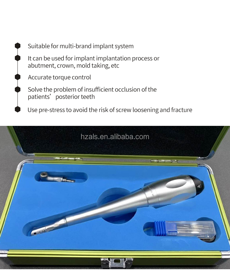 35000rpm Dental Endo Rotary Handpiece Air Turbine Implantation Torque Wrench
