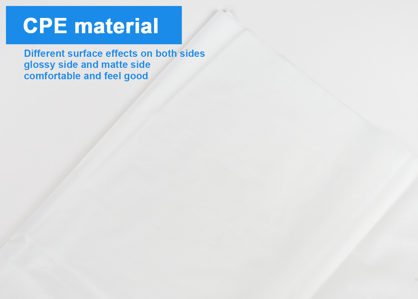Hospital Disposable Non Sterile Long Sleeve CPE Impervious Gown