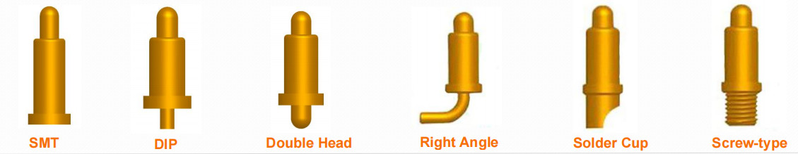 Customized PCB Mount Pogo Pins Double Head Spring Loaded PCB Pins 3A For PCB Board