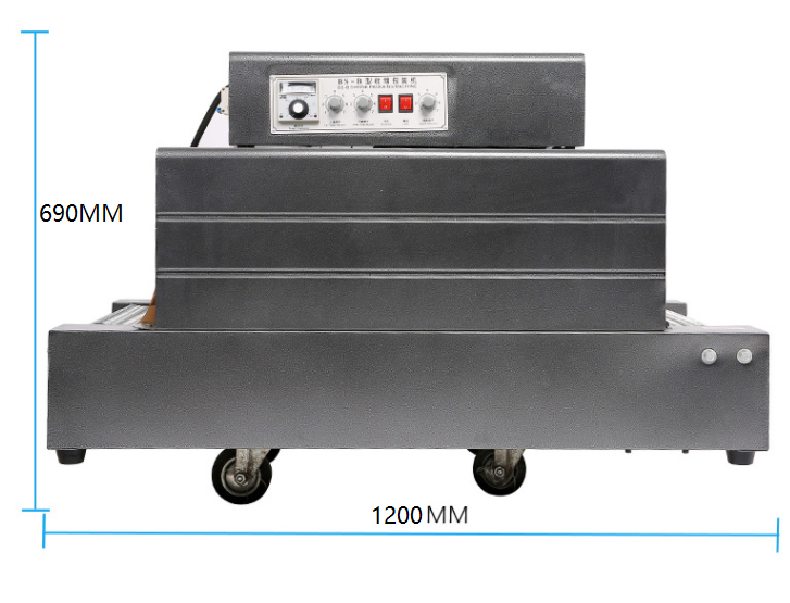 DUOQI BS-B450*250 Bottle Carton Heat Shrink Tunnel Film PET Wrapping Packing Machine