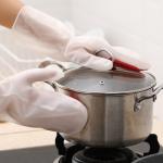 Silicone Dish Washing Gloves Reusable Cleaning Gloves Silicone Scrubber Gloves