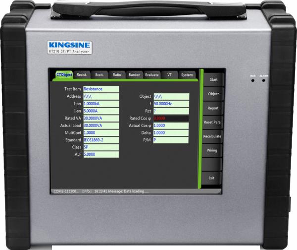 120V / 15A Current Output CT PT Testing Equipment KT210 9.7 Inch Touch Screen
