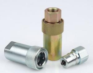 Wholesale Industrial-Grade Two-Way Shut Off Quick Disconnect Couplings | NPT/BSP Thread 1/8&quot;-3&quot; | Zinc, Stainless Steel, Brass from china suppliers