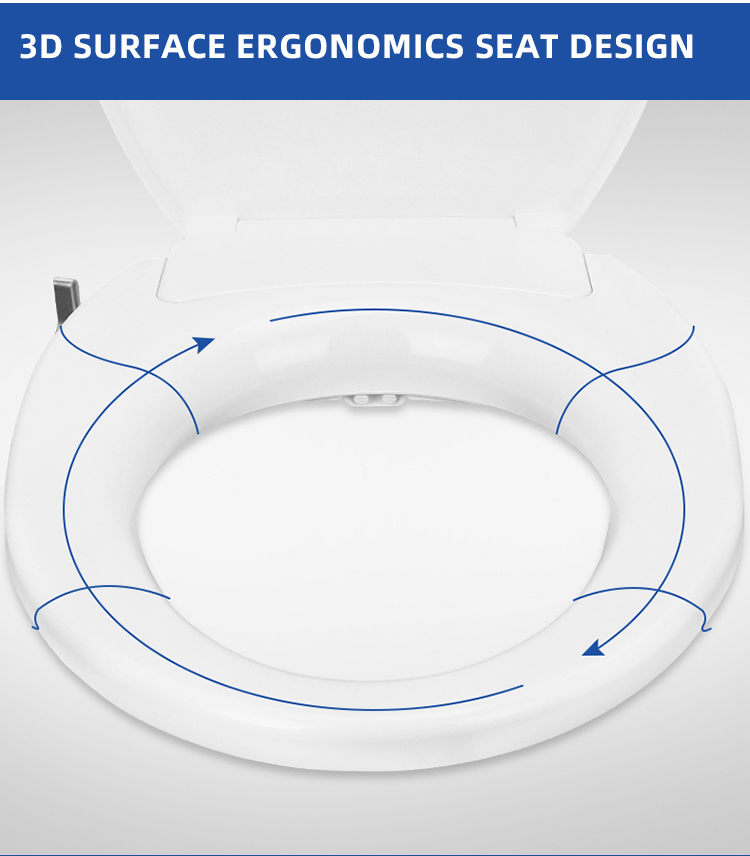 PP Material Smart Bidet Toilet Seat Cover 473.5*370.5*62.5mm For Female Cleaning