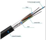 Direct Burial 144 Core Fiber Optic Outdoor Cable Anti-Rodent Steel Tape Armor