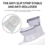 Solid Blue/Pink/Grey Baby Potty Training Toilet with Customized Logo