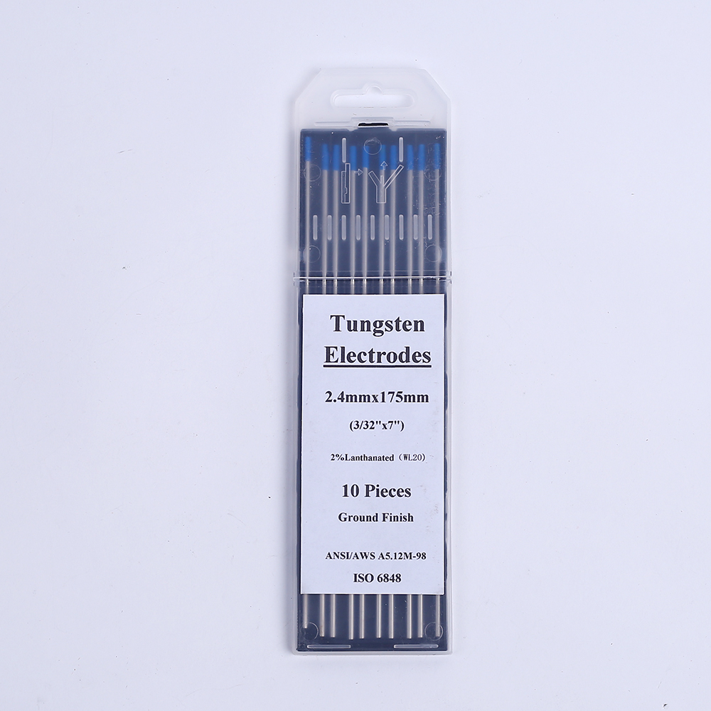 Bar Customized Support 10-Pack Blue TIG Welding Tungsten Electrodes 2% Lanthanated WL20