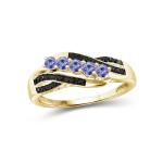 Oval Natural Primal Gold 14 Karat White Gold 6x4mm Pear Tanzanite Ring -Handmade