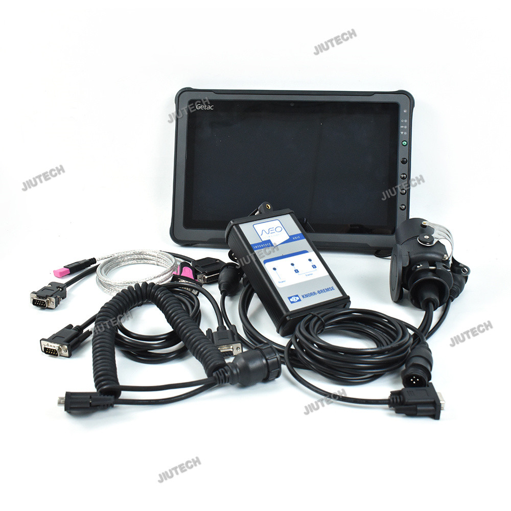 Ready to use Getac F110 Tablet+For Knorr NEO UDIF Interface with V5.0 software Truck Trailer Brake Diagnostic Tool