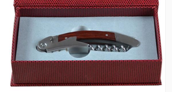 High QUnality Promotional gift wood stainless steel wood bottle opener