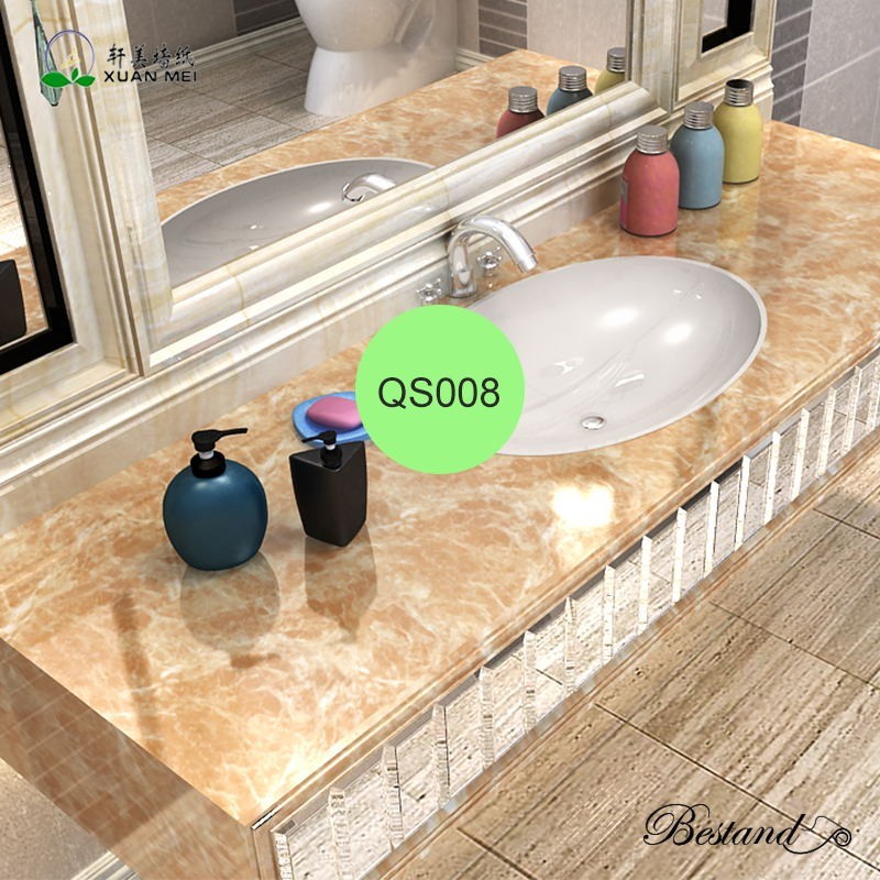 XuanMei Decorative Marble Contact Paper PVC Adhesive Film Thickness 0.2MM-0.3MM for Furniture Transformation