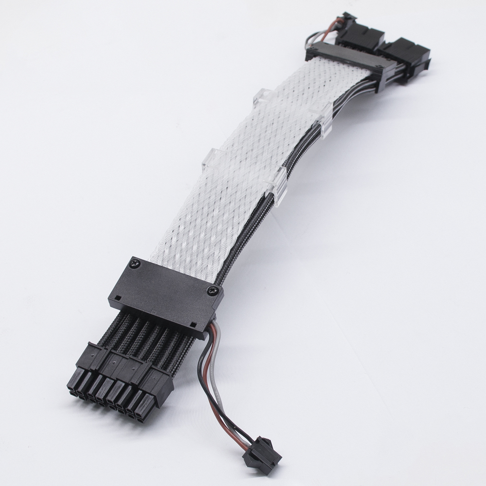 RGB Extension Cable Kit to 8-Pin GPU Addressable for Computer Gaming Case PSU Extension Cable RGB PC PSU RGB Sleeved Extension