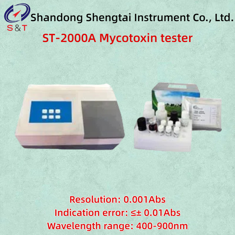 Mold toxin analyzer ST-2000A Aflatoxin B1 content Wavelength range 400-900nm Repeatability ≤0.3%