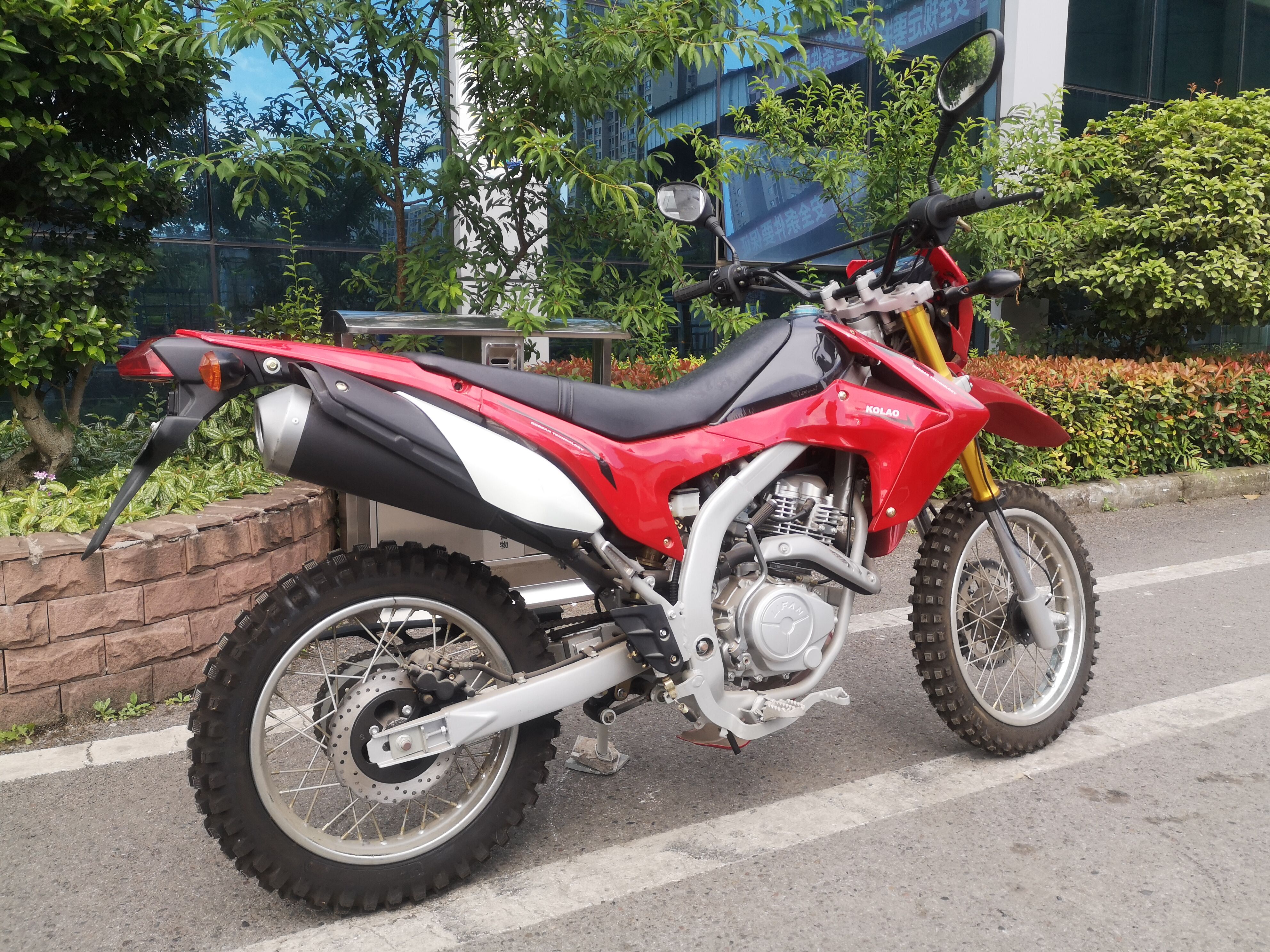 Kick Starter Gas Powered Motorbike Racing Dirt Bike 250cc Weather Proof