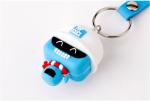 Custom Made Company Brand Mascot Soft Touch PVC Plastic Miniature Key Chain