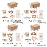 4 Pcs/Set Baby Toys Natural Wooden Rattle Teether Musical Newborn Gift