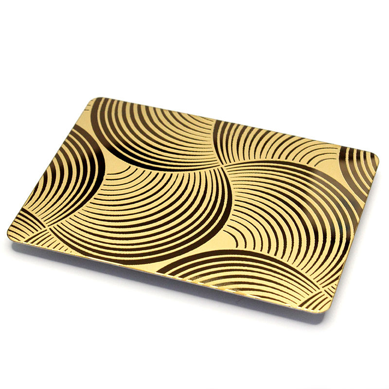 Pakistan Bronze Color Etching Stainless Steel Sheet And Plates Width 1500mm For Building