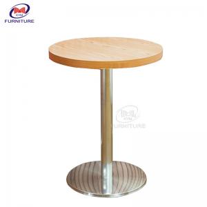 China Portable Metal Cocktail Round Bar Stools With Wood Table Top on sale