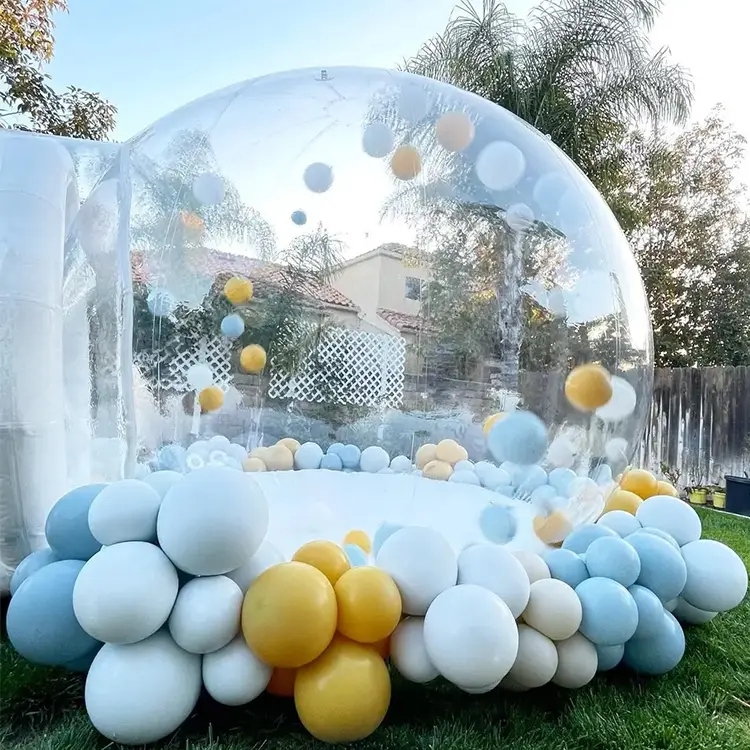 Transparent Kids Balloons Inflatable Bubble House For Party Fun House Clear