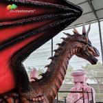 Amusement Park Outdoor Decoration Animatronic Dragons Sunproof